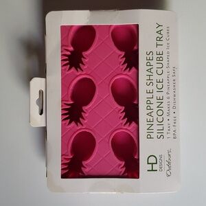 HD Designs Pineapple Shapes Silicone Ice Cube Tray NWT‎